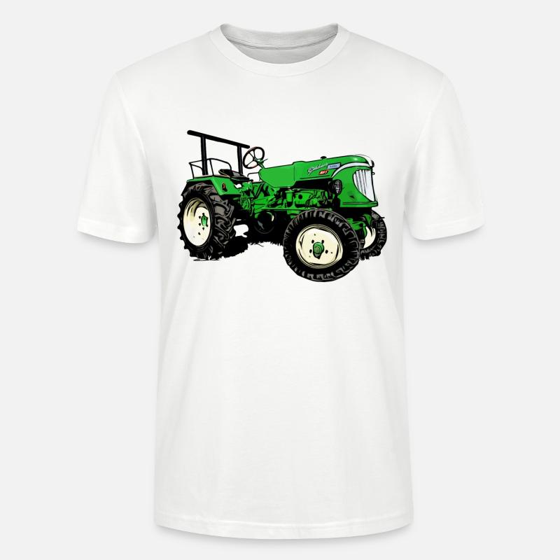 Güldner ADN-8 Haifischmaul Traktor - Stanley/Stella Unisex Bio-T-Shirt CRAFTER - Weiß