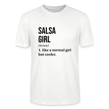 Salsa Salsa Salsa - Stanley/Stella CRAFTER Unisex Organic T-Shirt - white - Front - Alina (178cm) & Michal (187cm)