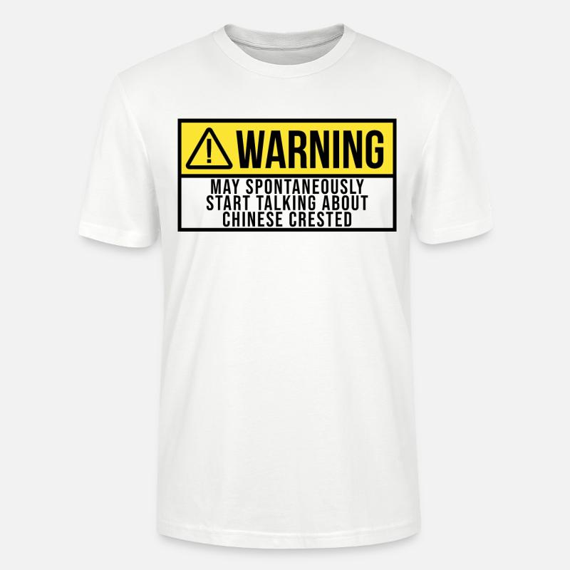 Chinesischer Schopf - Stanley/Stella Unisex Bio-T-Shirt CRAFTER - Weiß