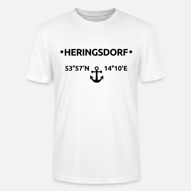 Coordonnées de Heringsdorf - T-shirt bio CRAFTER Stanley Stella Unisexe - blanc