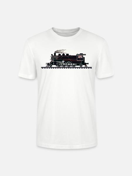 Railway Graphic - Stanley/Stella CRAFTER Unisex Organic T-Shirt - white