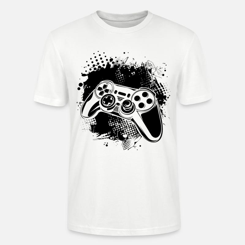 Game Controller - Stanley/Stella Unisex Bio-T-Shirt CRAFTER - Weiß