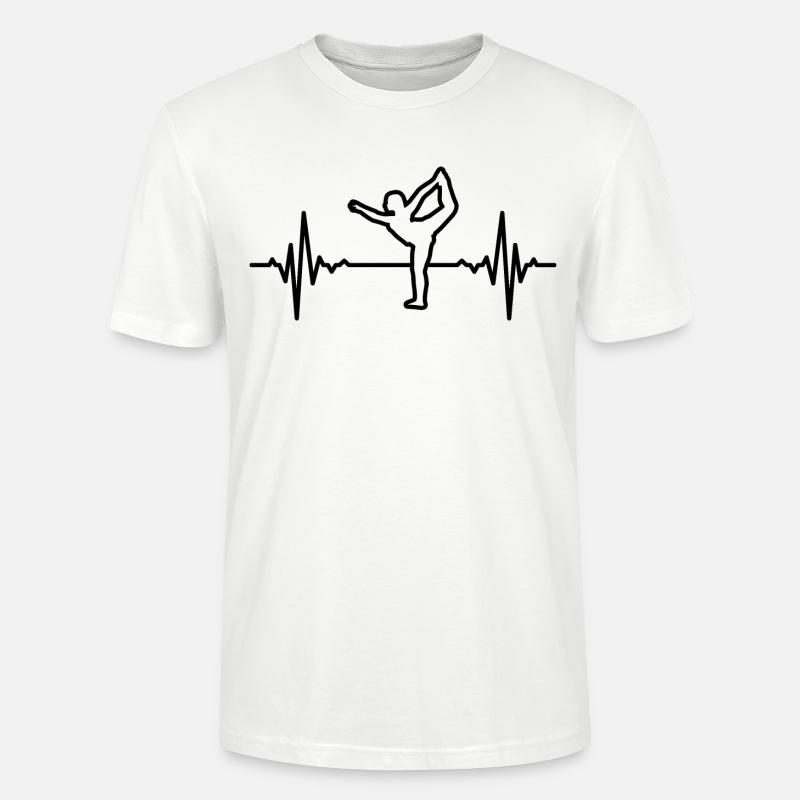 Yogini Herzfrequenz - Stanley/Stella Unisex Bio-T-Shirt CRAFTER - Weiß