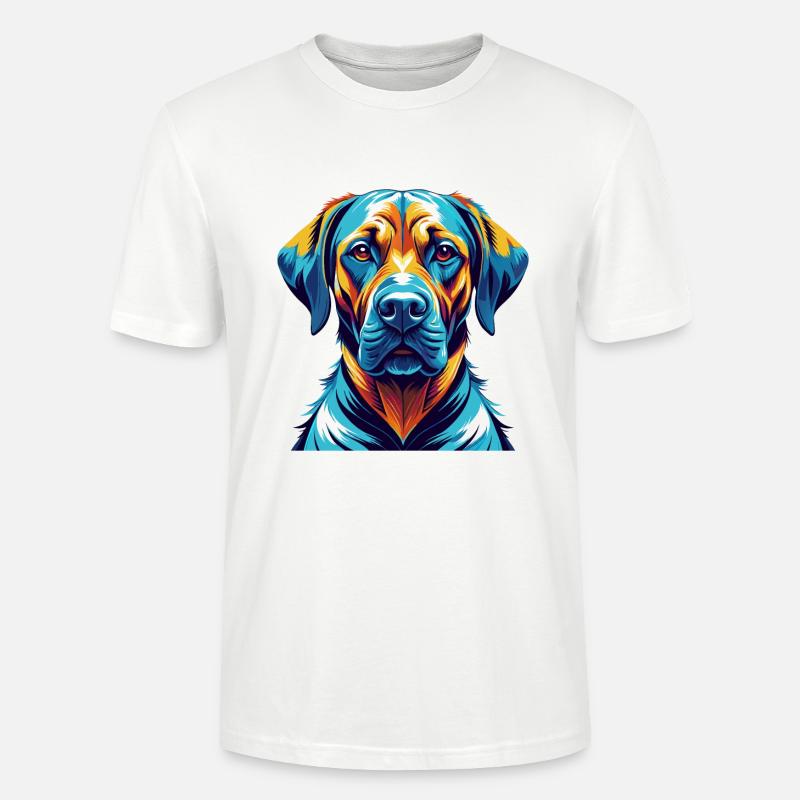 Rhodesian Ridgeback Hunderasse Karikatur Kawaii - Stanley/Stella Unisex Bio-T-Shirt CRAFTER - Weiß