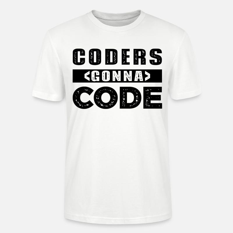 Codeurs qui passent au code - T-shirt bio CRAFTER Stanley Stella Unisexe - blanc