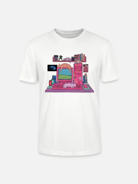 Vaporwave Nostalgia V01 - Stanley/Stella Unisex Bio-T-Shirt CRAFTER - Weiß