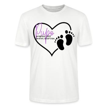 Pupo - Stanley/Stella Unisex Bio-T-Shirt CRAFTER - Weiß - Vorne - Alina (178cm) & Michal (187cm)