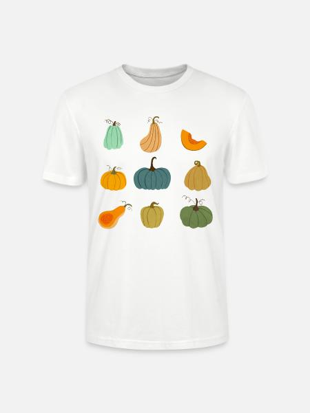 Bunte Herbstkürbis-Kollektion - Stanley/Stella Unisex Bio-T-Shirt CRAFTER - Weiß