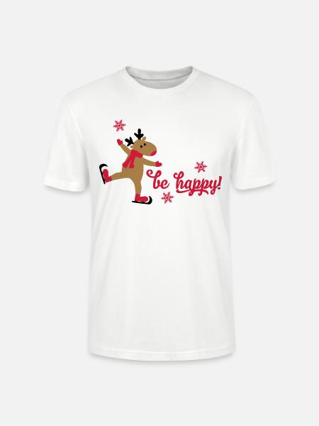 Funny Christmas - Stanley/Stella CRAFTER Unisex Organic T-Shirt - white