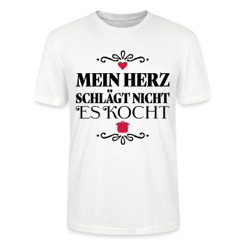 Lustige Sprüche für Köche - Stanley/Stella Unisex Bio-T-Shirt CRAFTER - Weiß - Vorne - Alina (178cm) & Michal (187cm)