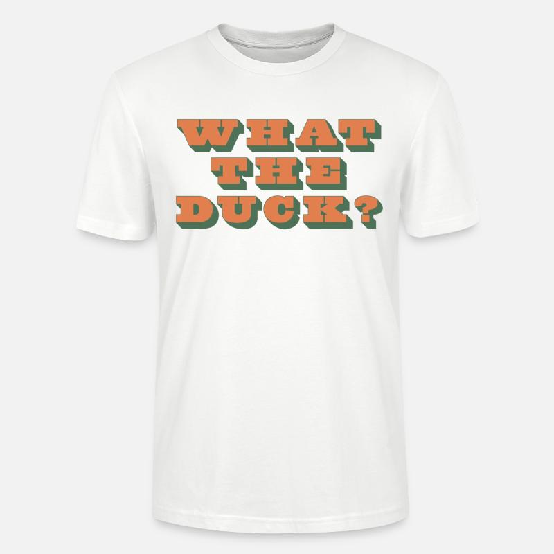 Qu’est-ce que c’est que le canard ?! - T-shirt bio CRAFTER Stanley Stella Unisexe - blanc