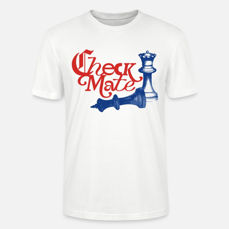 Check Mate Statement - Stanley/Stella Unisex Bio-T-Shirt CRAFTER - Weiß