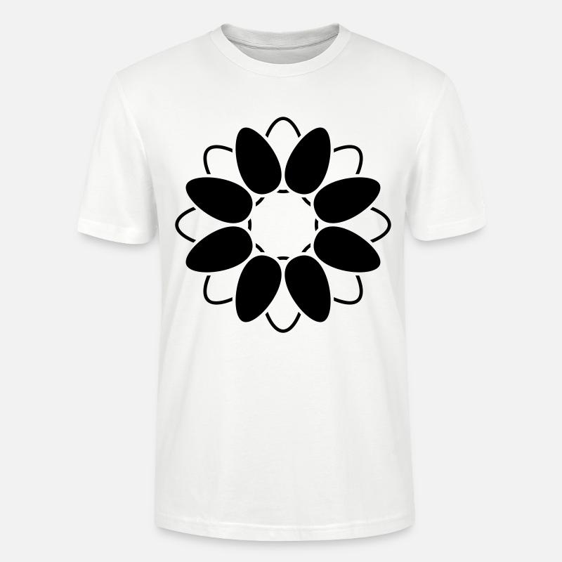 Fleur Ouverte Fleur Graphique Abstrait - T-shirt bio CRAFTER Stanley Stella Unisexe - blanc