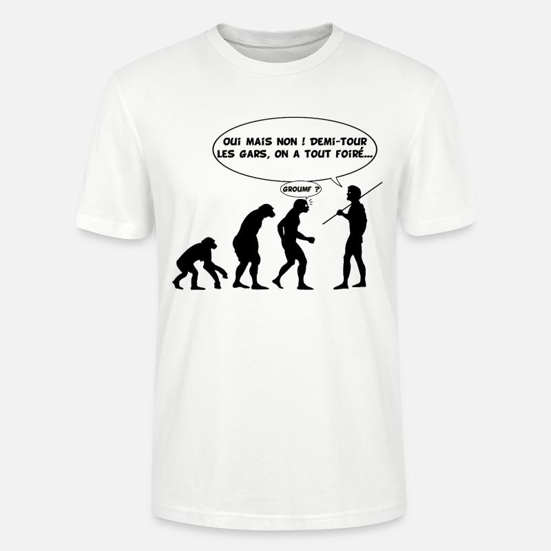 Evolution error (black) - Stanley/Stella CRAFTER Unisex Organic T-Shirt - white