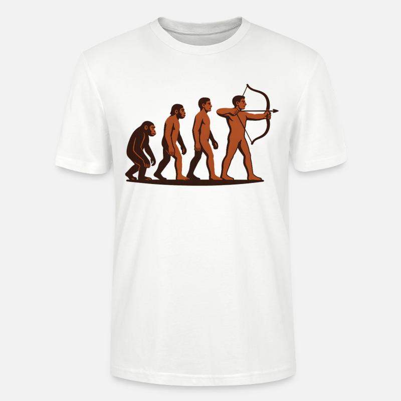 Evolution Archery Bow Target Archer - Stanley/Stella CRAFTER Unisex Organic T-Shirt - white