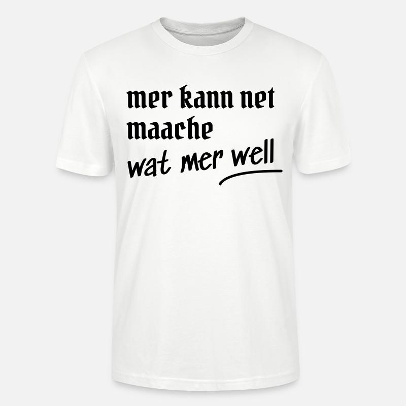 Kölsche Spruch Design Geschenk - Stanley/Stella Unisex Bio-T-Shirt CRAFTER - Weiß