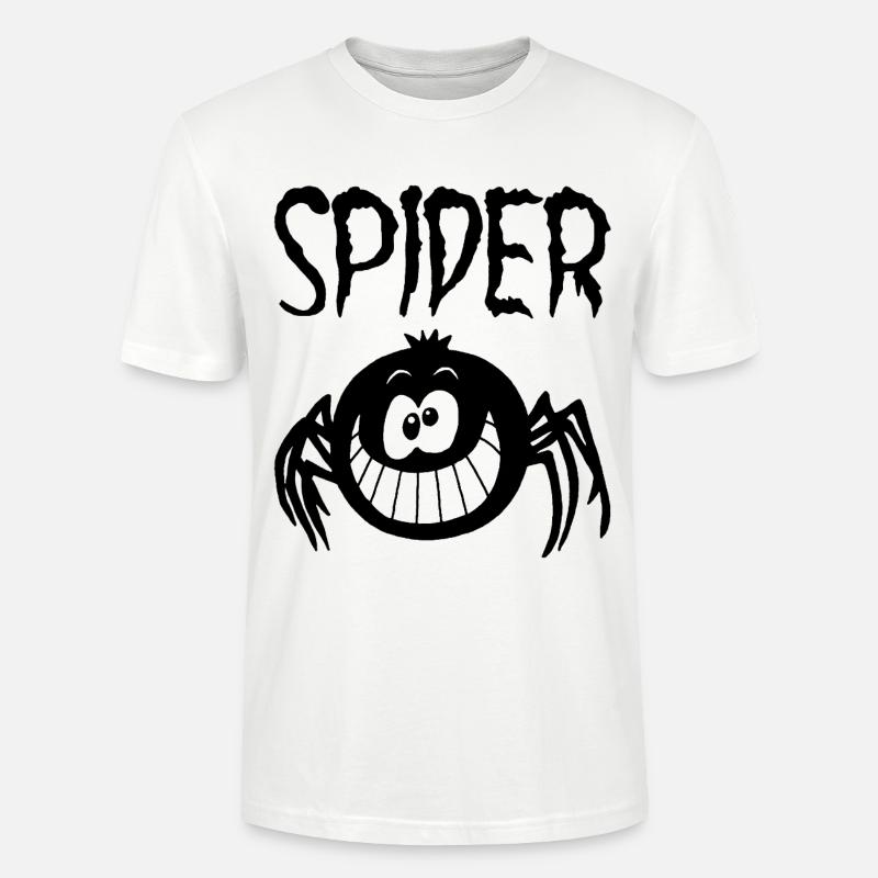 Das Lächeln der schwarzen Spinne - Stanley/Stella Unisex Bio-T-Shirt CRAFTER - Weiß