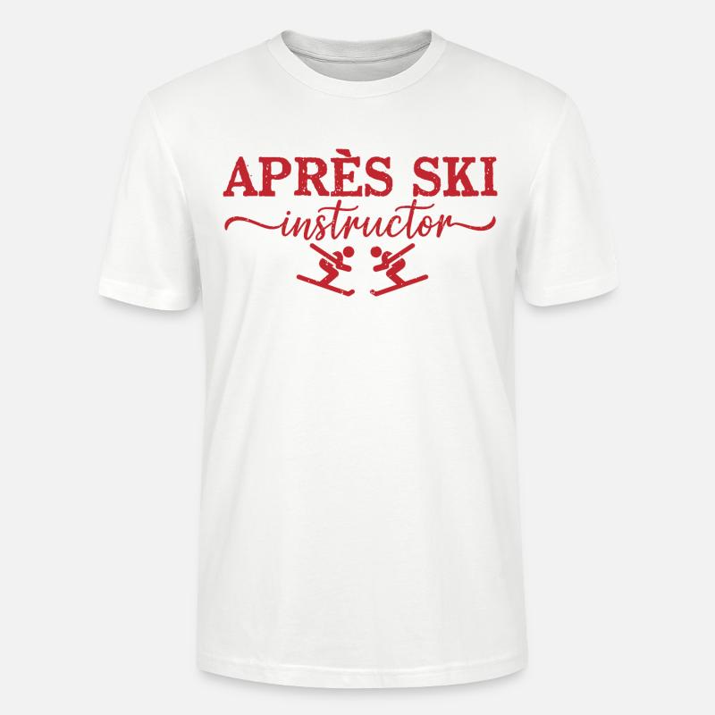 Après Ski Instructor Skilehrer - Stanley/Stella Unisex Bio-T-Shirt CRAFTER - Weiß