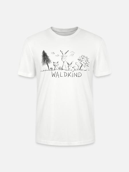 Waldkind Natur Sketch Kindergarten - Stanley/Stella Unisex Bio-T-Shirt CRAFTER - Weiß
