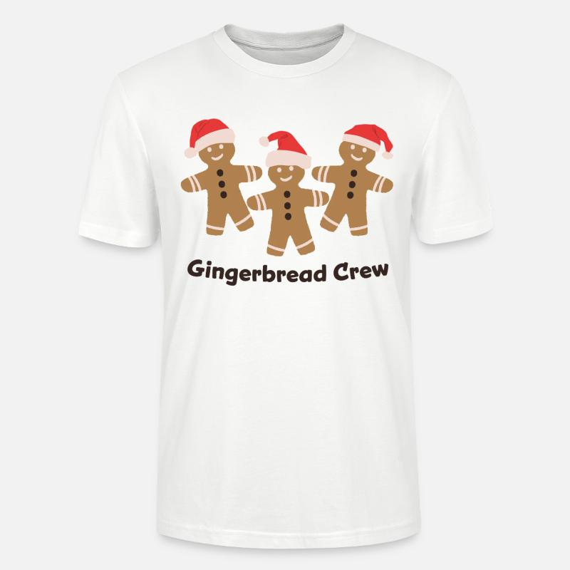 Gingerbread Crew - Weihnachten Plätzchen backen  - Stanley/Stella Unisex Bio-T-Shirt CRAFTER - Weiß