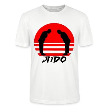 Judo - Stanley/Stella Unisex Bio-T-Shirt CRAFTER - Weiß - Vorne - Alina (178cm) & Michal (187cm)
