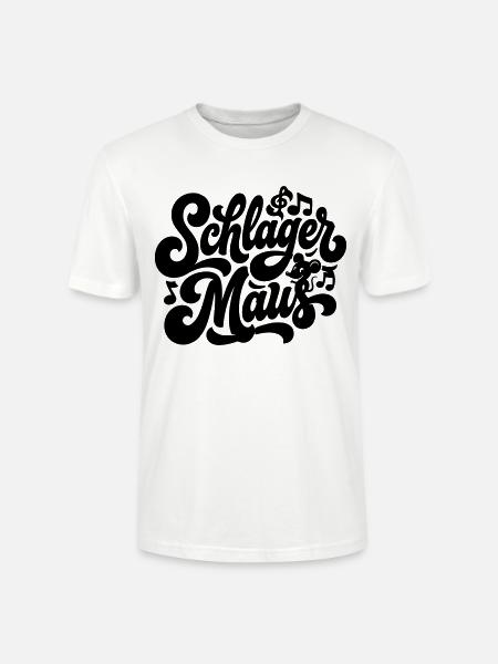 Schlager Maus - Schlagermaus - Schlagermusik - Stanley/Stella Unisex Bio-T-Shirt CRAFTER - Weiß