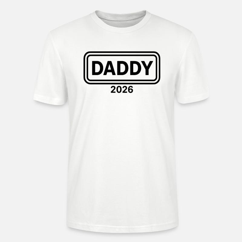 DADDY 2026 Stolzer werdender Vater - Stanley/Stella Unisex Bio-T-Shirt CRAFTER - Weiß