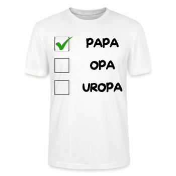PAPA Checklist - Stanley/Stella CRAFTER Unisex Organic T-Shirt - white - Front - Alina (178cm) & Michal (187cm)