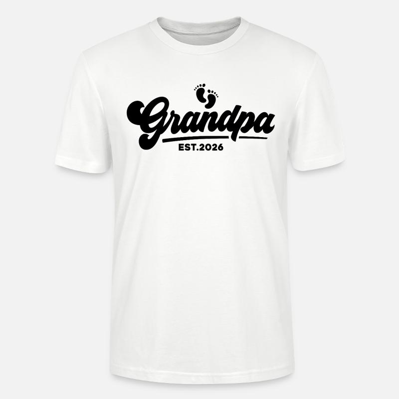 Opa 2026 - Stolzer Opa - Geschenkidee - Stanley/Stella Unisex Bio-T-Shirt CRAFTER - Weiß