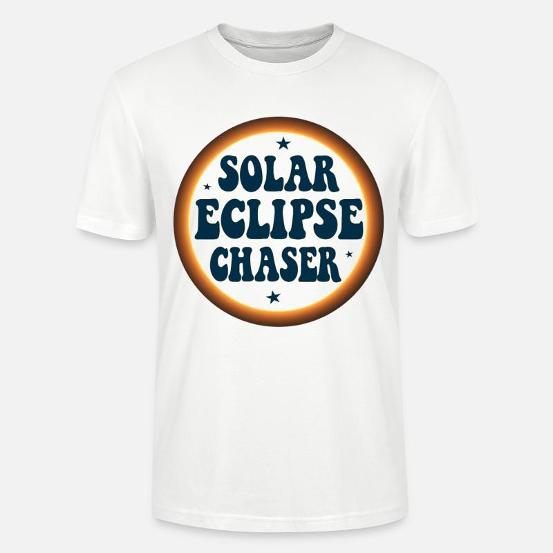 Solar eclipse chaser - Stanley/Stella Unisex Bio-T-Shirt CRAFTER - Weiß