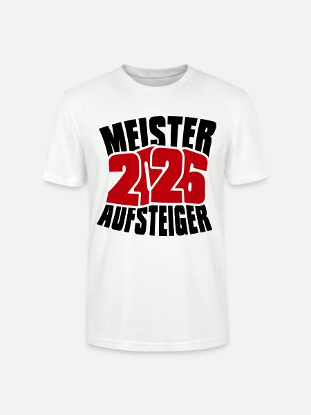 Meister und Aufsteiger 2026  - Stanley/Stella Unisex Bio-T-Shirt CRAFTER - Weiß