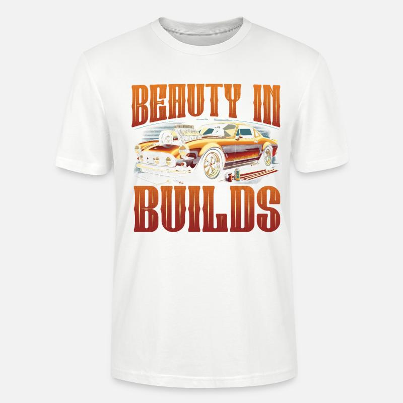 Restauration automobile beauté dans les constructions - T-shirt bio CRAFTER Stanley Stella Unisexe - blanc