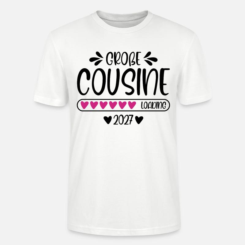 Große Cousine 2027 loading - Stanley/Stella Unisex Bio-T-Shirt CRAFTER - Weiß
