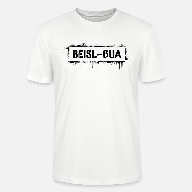 Beisl-Bua – Dicton culte du dialecte viennois - T-shirt bio CRAFTER Stanley Stella Unisexe - blanc