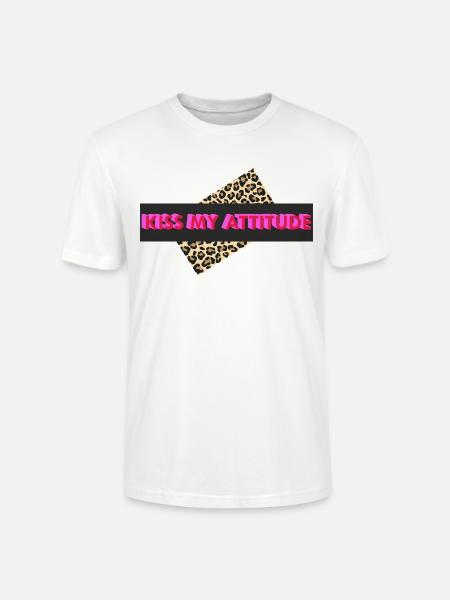 Kiss My Attitude - Stanley/Stella Unisex Bio-T-Shirt CRAFTER - Weiß