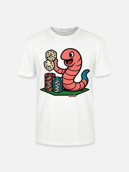 Krabbe am Würfelglück - Stanley/Stella Unisex Bio-T-Shirt CRAFTER - Weiß