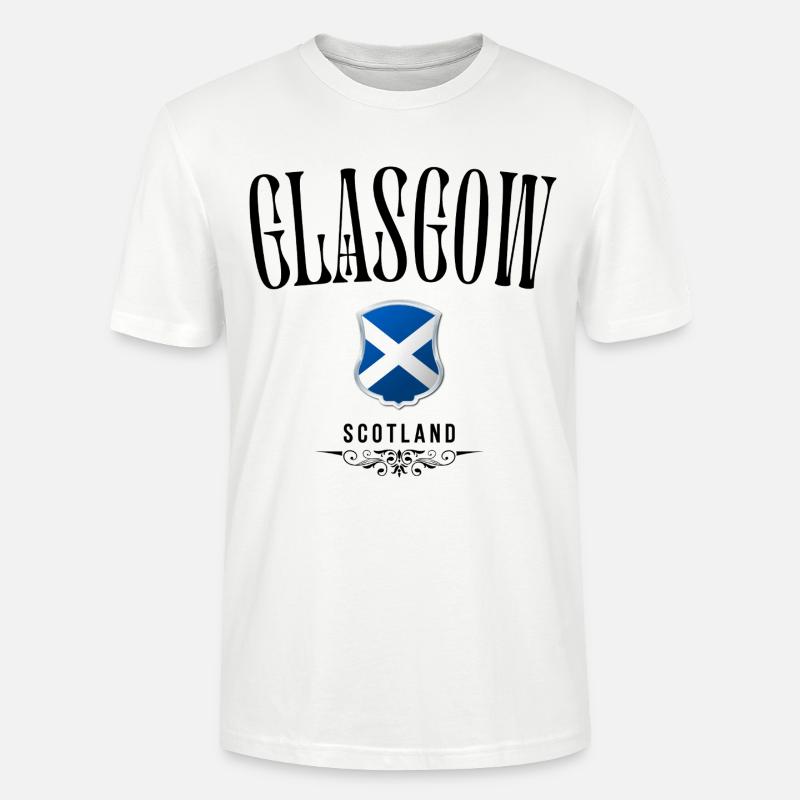 Souvenir de Glasgow, design élégant Glasgow - T-shirt bio CRAFTER Stanley Stella Unisexe - blanc