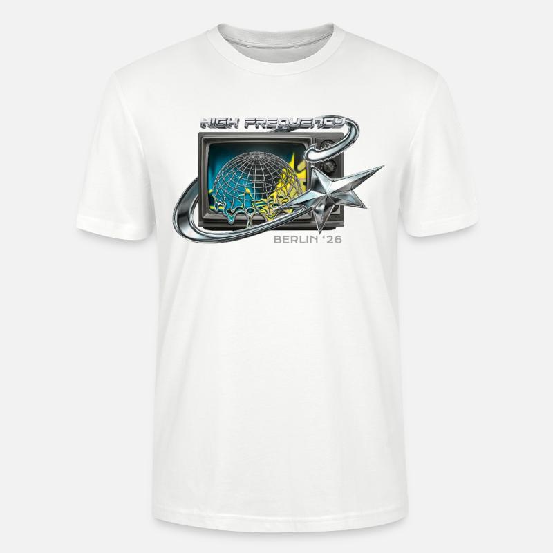 High Frequency Berlin 26 Retro Tech - Stanley/Stella Unisex Bio-T-Shirt CRAFTER - Weiß