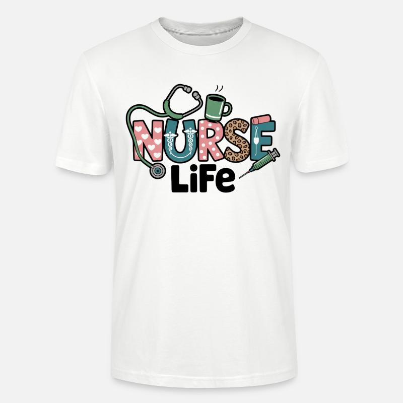 Krankenschwester Life Geschenk Geschenkidee - Stanley/Stella Unisex Bio-T-Shirt CRAFTER - Weiß