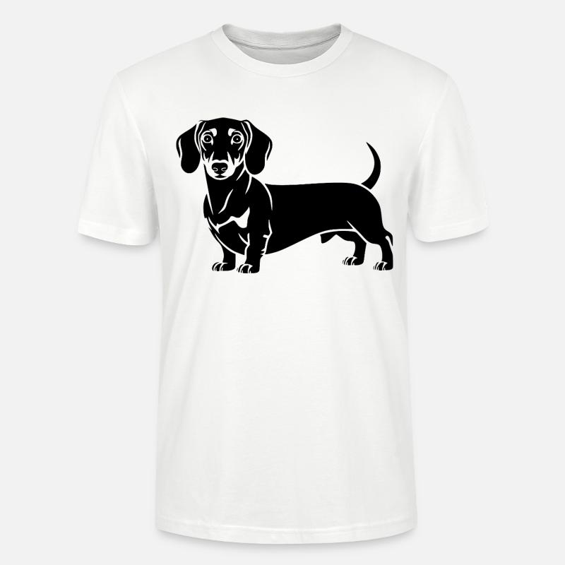 Dackel - Stanley/Stella Unisex Bio-T-Shirt CRAFTER - Weiß
