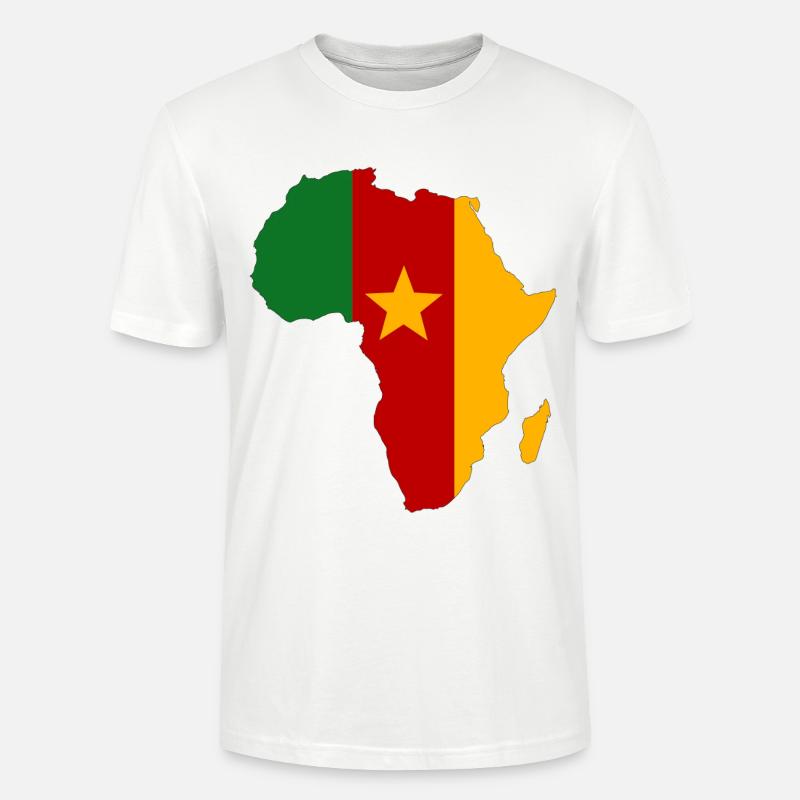 Drapeau du Sénégal Afrique - T-shirt bio CRAFTER Stanley Stella Unisexe - blanc