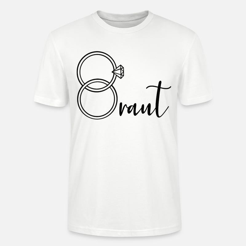 Bagues de mariée - T-shirt bio CRAFTER Stanley Stella Unisexe - blanc
