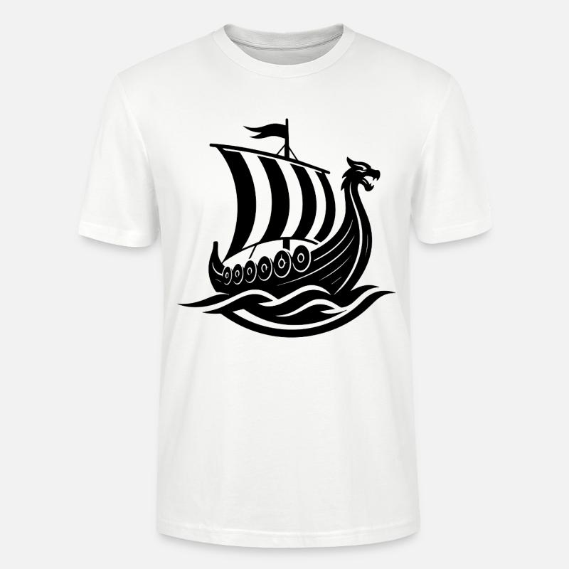 Wikingerboot - Stanley/Stella Unisex Bio-T-Shirt CRAFTER - Weiß