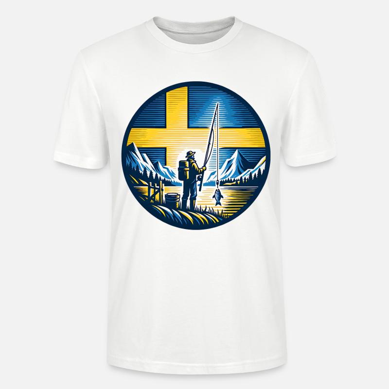 Pêcheurs de Suède - T-shirt bio CRAFTER Stanley Stella Unisexe - blanc