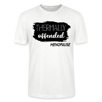 Hitzewallungen in den Wechseljahren - Stanley/Stella Unisex Bio-T-Shirt CRAFTER - Weiß - Vorne - Alina (178cm) & Michal (187cm)