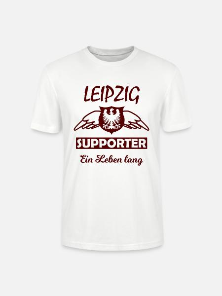 Leipzig Supporter Ein Leben Lang - Stanley/Stella Unisex Bio-T-Shirt CRAFTER - Weiß