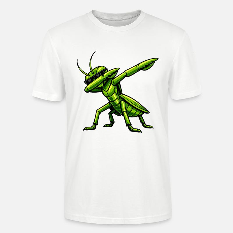 Dabbing Gottesanbeterin - Stanley/Stella Unisex Bio-T-Shirt CRAFTER - Weiß