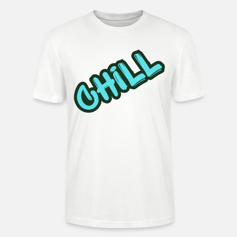 Graffiti néon relaxant - T-shirt bio CRAFTER Stanley Stella Unisexe - blanc