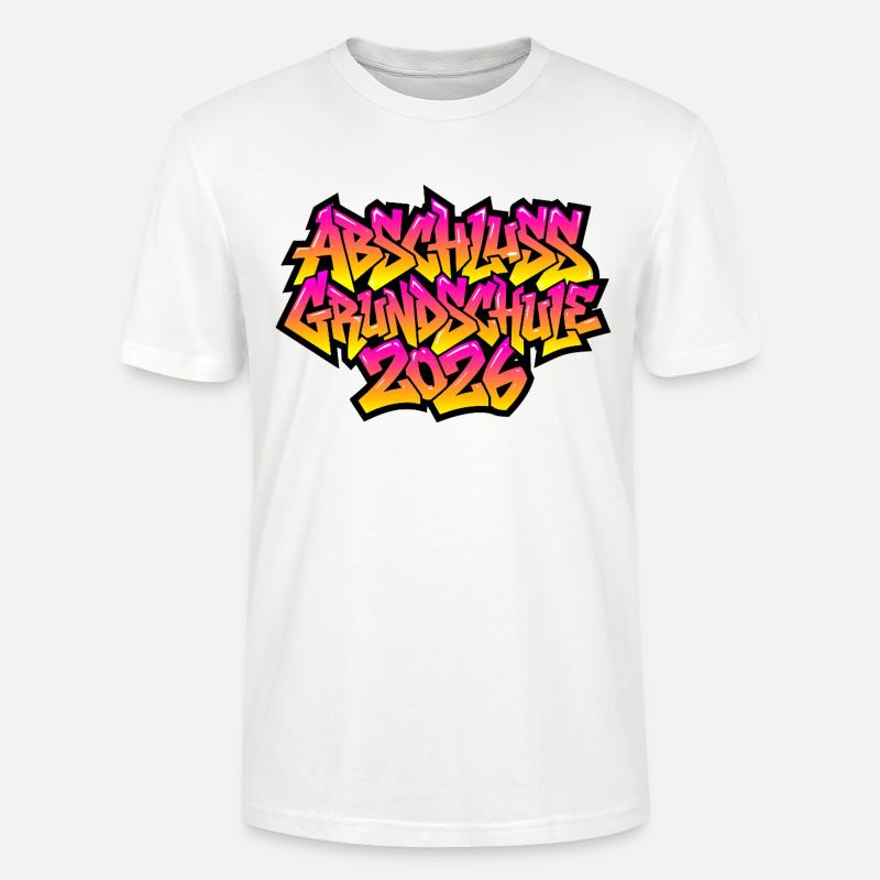 Grundschule Abschluss 2026 Graffiti - Stanley/Stella Unisex Bio-T-Shirt CRAFTER - Weiß