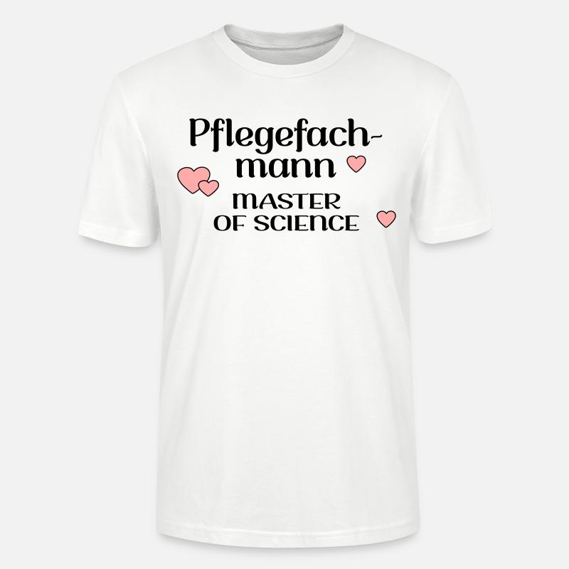STUDIUM PFLEGE PFLEGEFACHMANN - Stanley/Stella Unisex Bio-T-Shirt CRAFTER - Weiß